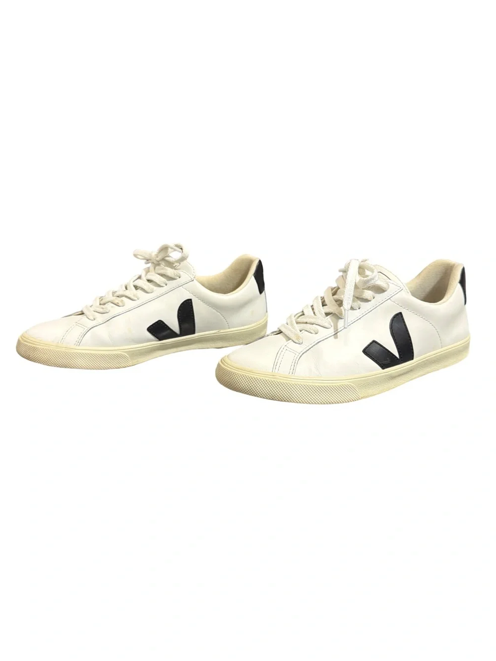Veja • Esplar Leather Sneakers White & Black Wome’s US7 / 38